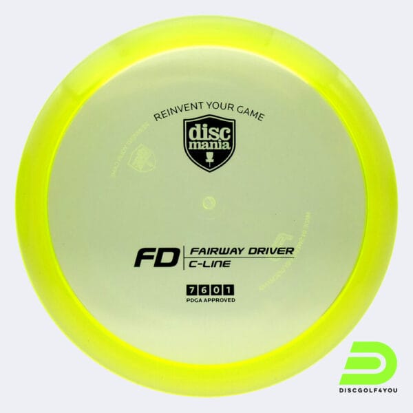 Discmania FD in yellow, c-line plastic