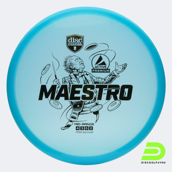 Discmania Maestro in blue, active premium plastic