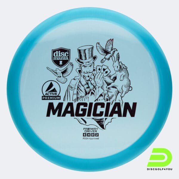 Discmania Magician in blue, active premium plastic
