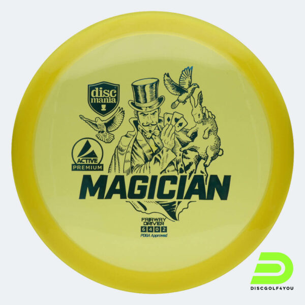 Discmania Magician in gelb, im Active Premium Kunststoff und ohne Spezialeffekt