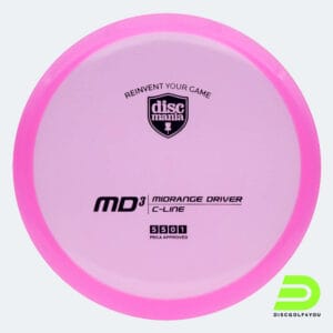 Discmania MD3 in pink, c-line plastic