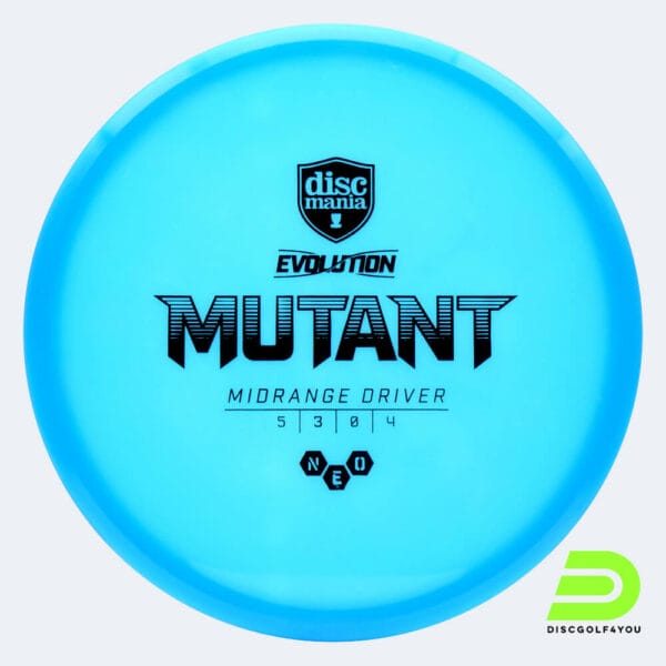 Discmania Mutant in blau, im Neo Kunststoff und ohne Spezialeffekt