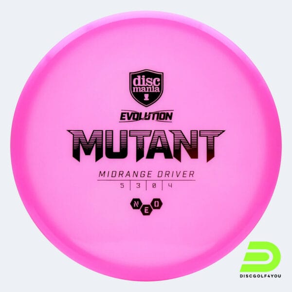 Discmania Mutant in rosa, im Neo Kunststoff und ohne Spezialeffekt