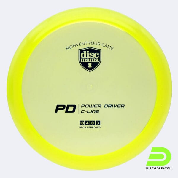 Discmania PD in gelb, im C-Line Kunststoff und ohne Spezialeffekt