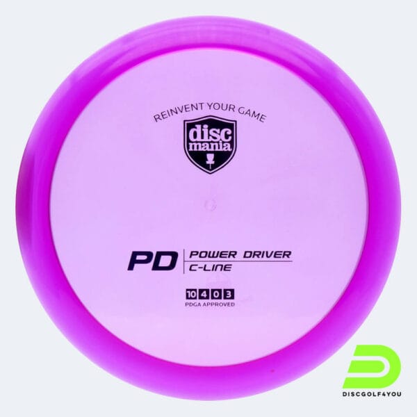 Discmania PD in violett, im C-Line Kunststoff und ohne Spezialeffekt