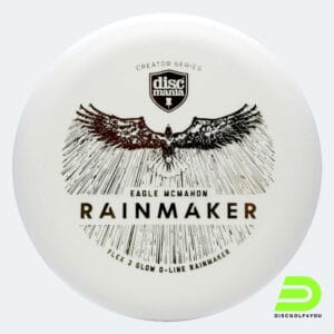Discmania Rainmaker - Eagle McMahon Creator Series in white, d-line flex 3 glow plastic and glow effect
