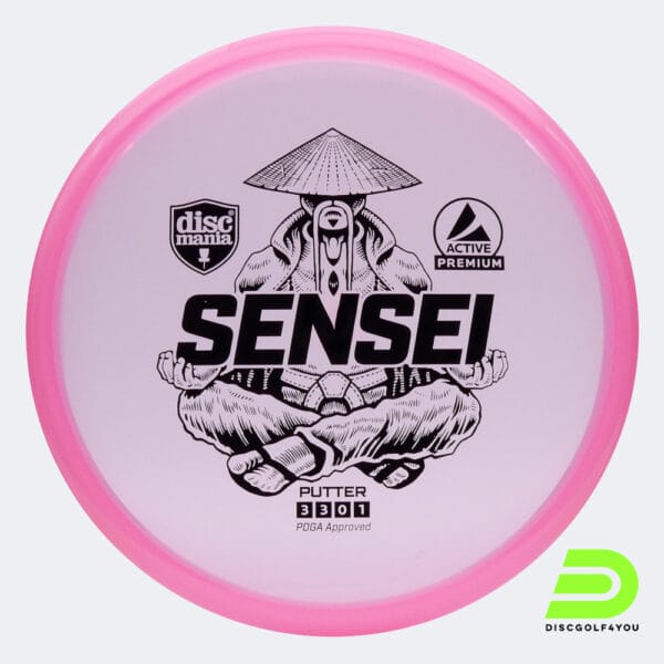 Discmania Sensei in rosa, im Active Premium Kunststoff und ohne Spezialeffekt