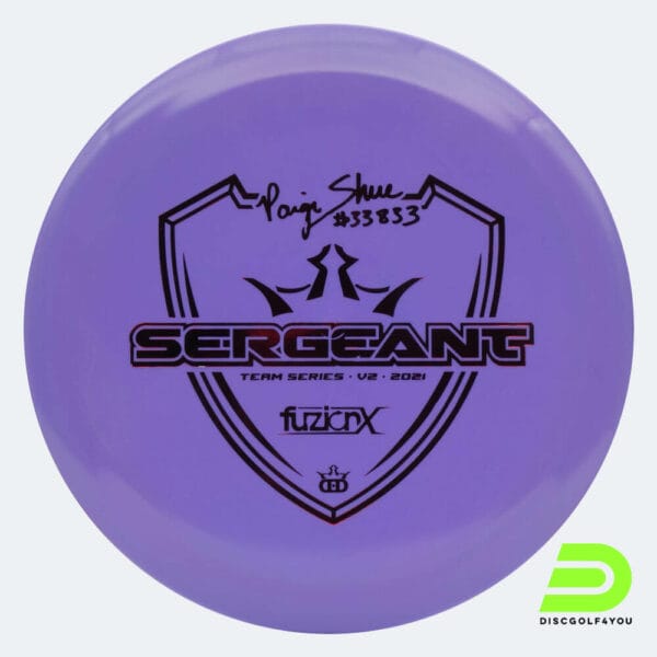Dynamic Discs Sergeant Paige Shue Team Series V2 in violett, im Fuzion-X Kunststoff und ohne Spezialeffekt