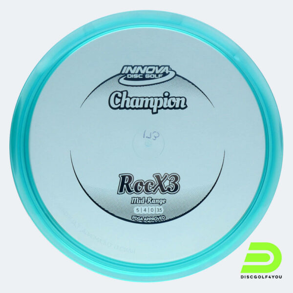 Innova RocX3 in blue, champion plastic