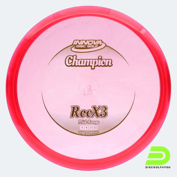 Innova RocX3 in pink, champion plastic