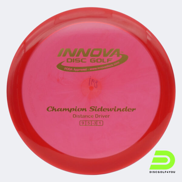 Innova Sidewinder in red, champion plastic