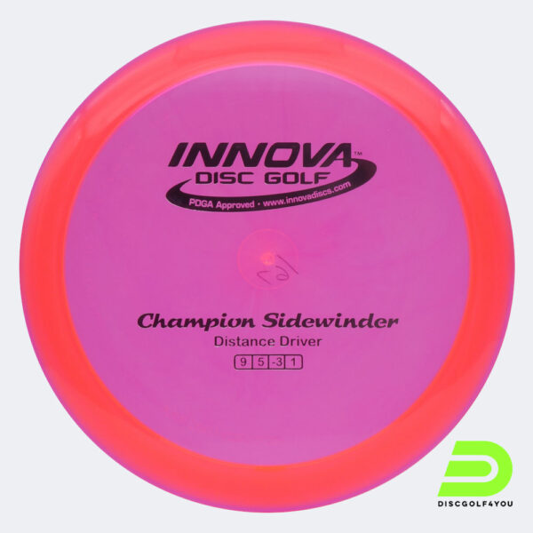 Innova Sidewinder in rosa, im Champion Kunststoff und ohne Spezialeffekt