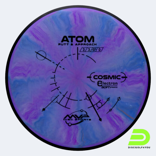 MVP Atom in violett, im Cosmic Electron Soft Kunststoff und burst Spezialeffekt