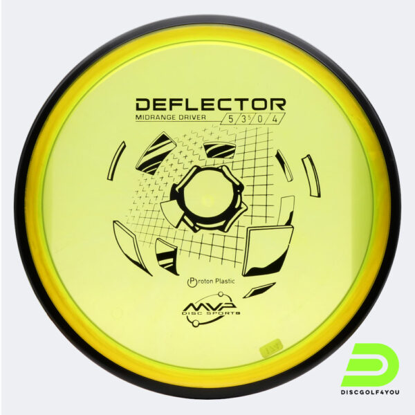 MVP Deflector in gelb, im Proton Kunststoff und ohne Spezialeffekt