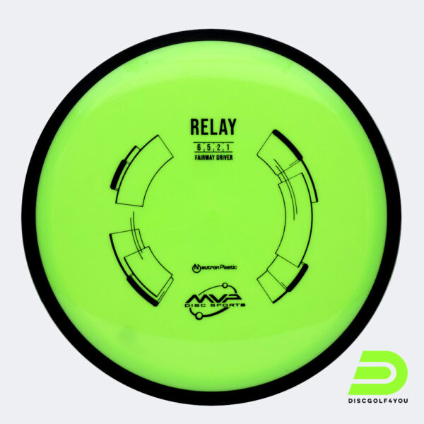 MVP Relay in green, neutron plastic