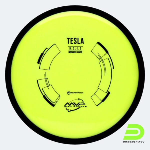 MVP Tesla in gelb, im Neutron Kunststoff und ohne Spezialeffekt