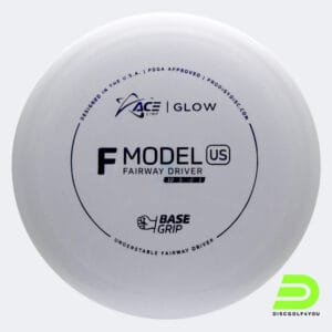 Prodigy ACE Line F US in weiss, im BaseGrip GLOW Kunststoff und glow Spezialeffekt