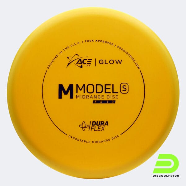 Prodigy ACE Line M S in gelb, im Duraflex GLOW Kunststoff und glow Spezialeffekt