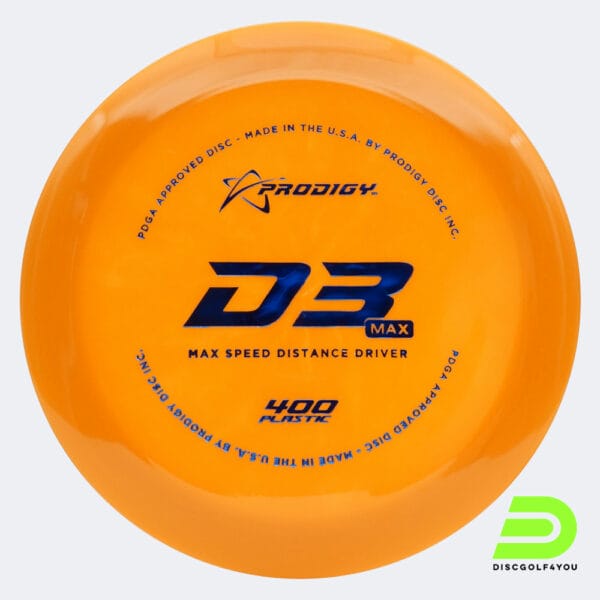 Prodigy D3 MAX in classic-orange, 400 plastic