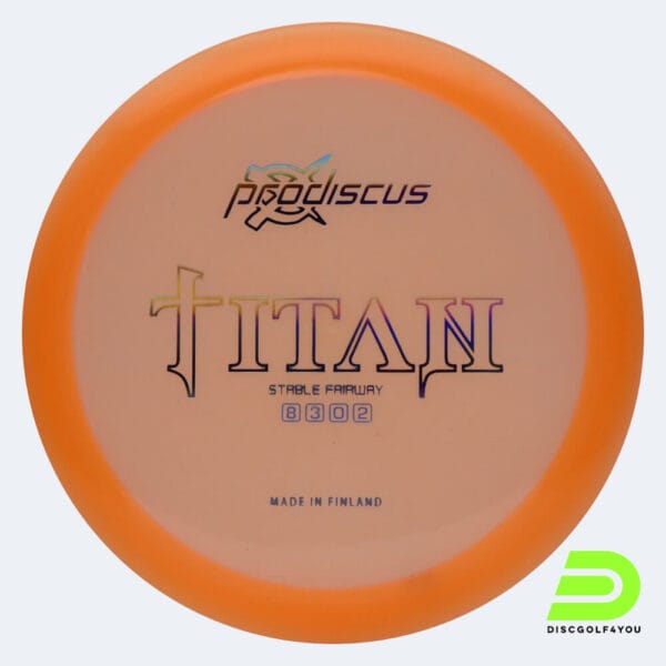 Prodiscus Titan in orange, im Premium Kunststoff und ohne Spezialeffekt