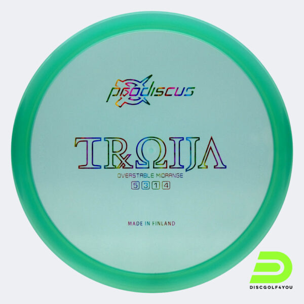 Prodiscus Troija in turquoise, premium plastic
