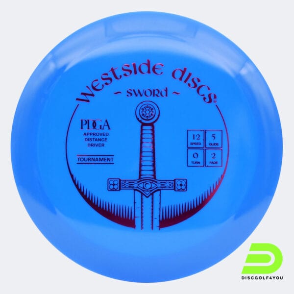 Westside Sword in blue, tournament plastic