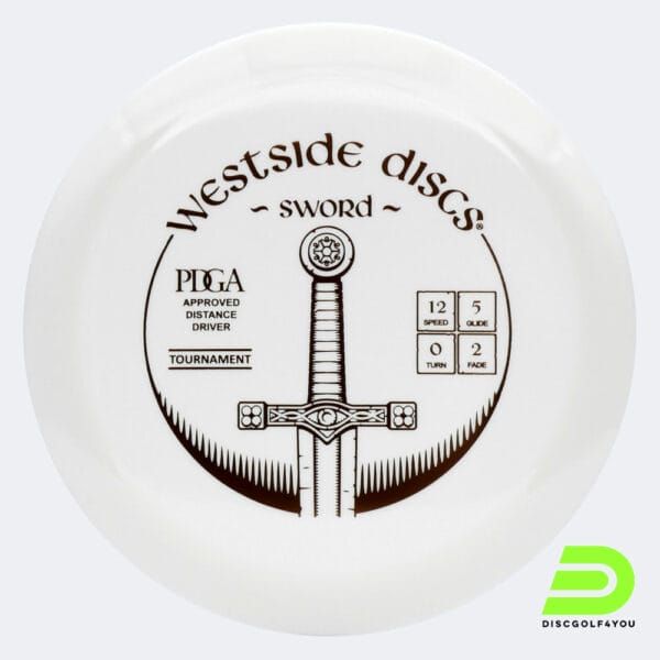 Westside Sword in white, tournament plastic