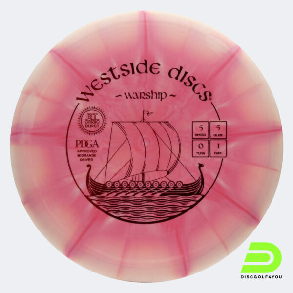 Westside Warship in rosa, im BT Origio Kunststoff und burst Spezialeffekt
